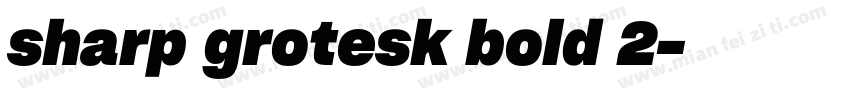 sharp grotesk bold 2字体转换